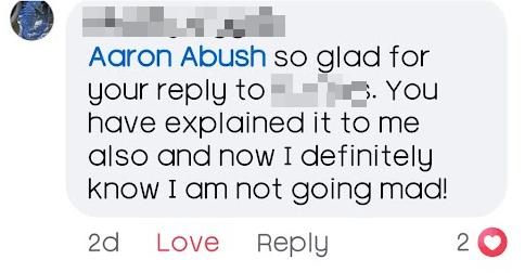 Community testimonial screenshot 5