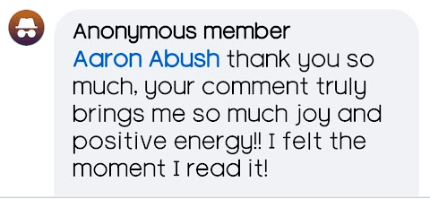 Community testimonial screenshot 14