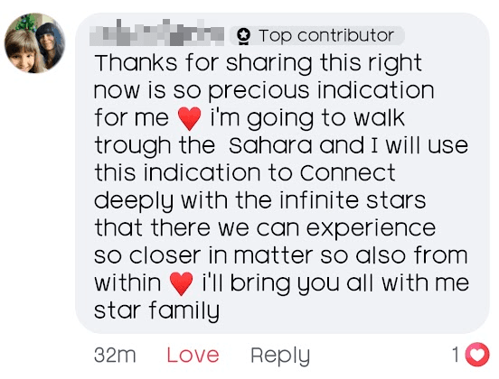 Community testimonial screenshot 51